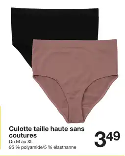 Zeeman Culotte taille haute sans coutures offre