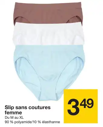 Zeeman Slip sans coutures femme offre