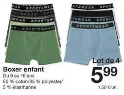 Zeeman Boxer enfant offre