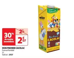 Auchan Drive Mon premier cacolac offre
