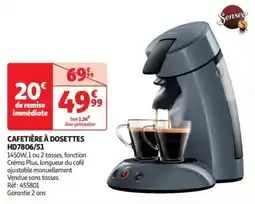 Auchan Drive Cafetière à dosettes offre