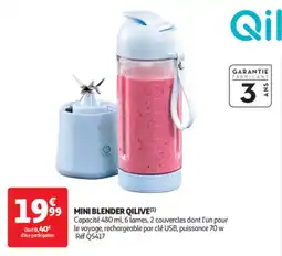 Auchan Drive Mini blender qilive offre