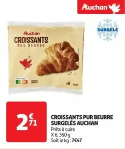 Auchan Drive Croissants pur beurre surgelés auchan offre