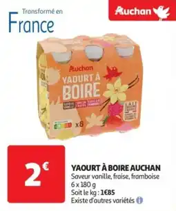 Auchan Drive Yaourt à boire auchan offre