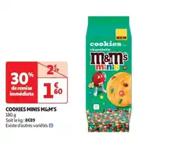 Auchan Drive Cookies minis m&m's offre