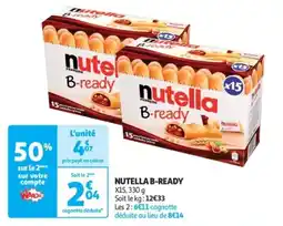 Auchan Drive Nutella b-ready offre