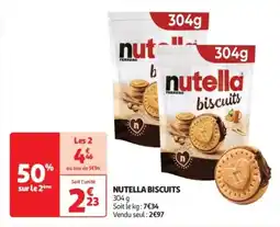 Auchan Drive Nutella biscuits offre