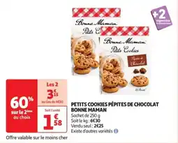 Auchan Drive Petits cookies pépites de chocolat bonne maman offre