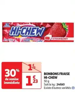 Auchan Drive Bonbons fraise hi-chew offre