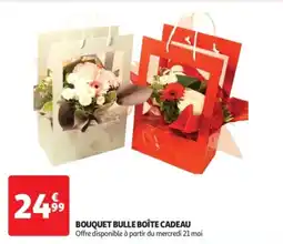 Auchan Drive Bouquet bulle boîte cadeau offre