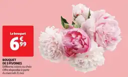 Auchan Drive Bouquet de 5 pivoines offre