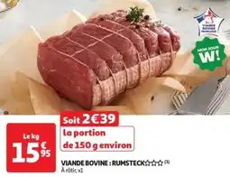Auchan Drive Viande bovine rumsteck offre