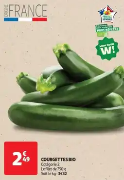 Courgettes bio