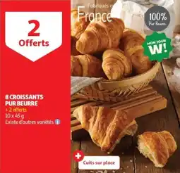Auchan Drive 8 croissants pur beurre offre