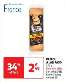 Auchan Drive Prefou à l'ail paso offre