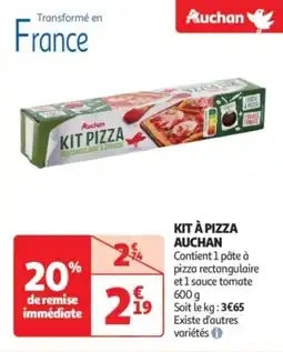Auchan Drive Kit à pizza auchan offre