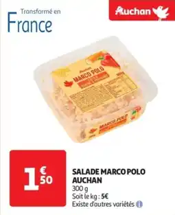 Auchan Drive Salade marco polo auchan offre