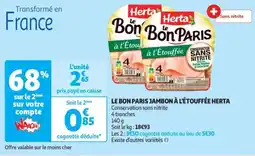 Le bon paris jambon à l'étouffée herta