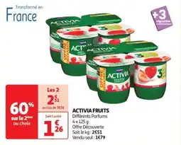 Auchan Drive Activia fruits offre