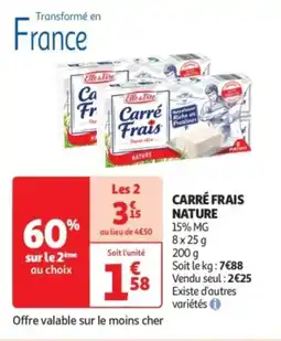 Auchan Drive Carré frais nature offre