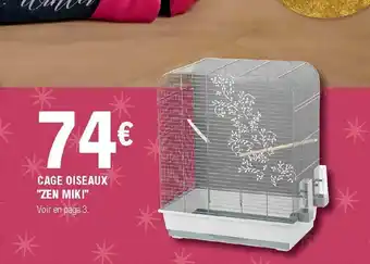 E.Leclerc Cage Oiseaux offre