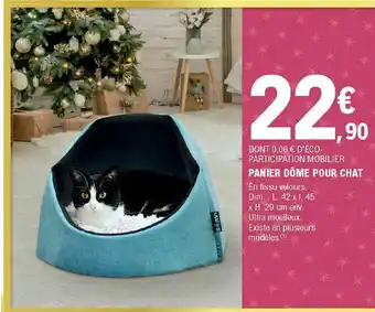 E.Leclerc Panier Dôme Pour Chat offre