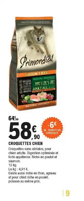 E.Leclerc Croquettes Chien Primordial offre