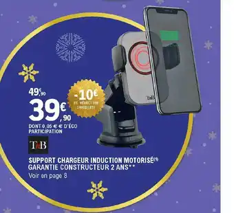 E.Leclerc L'Auto Support Chargeur Induction Motorisé Tnb offre