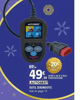 E.Leclerc L'Auto Outil Diagnostic Autobest offre