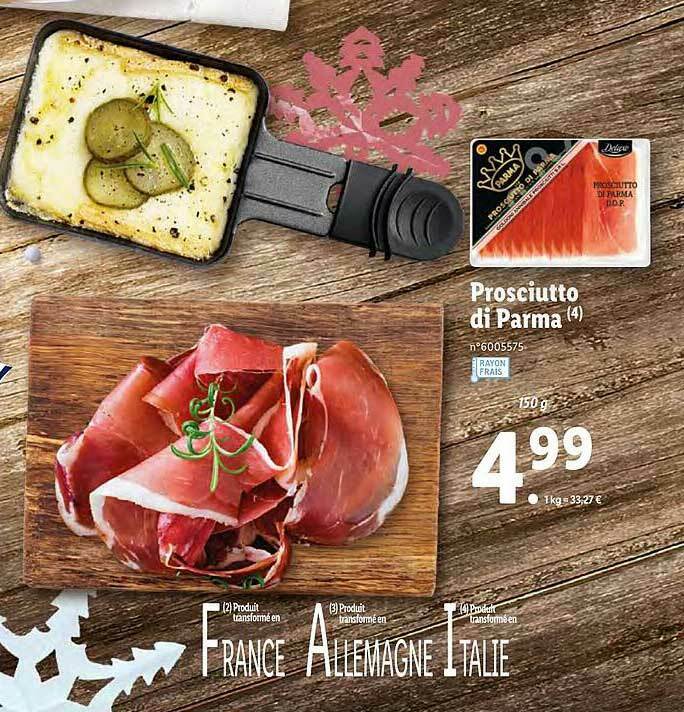 Promo Prosciutto Di Parma chez Lidl