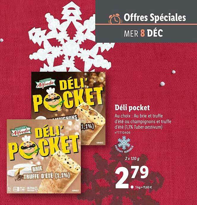Promo Déli Pocket Alfredo chez Lidl