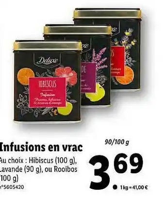 Lidl Infusions En Vrac Deluxe offre