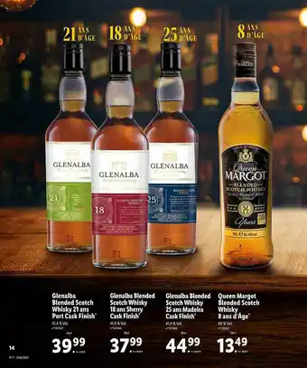 Lidl Glenalba Blended Scotch Whisky 21 Ans Port Cask Finish, Glenalba Scotch Whisky 18 Ans Sherry Cask Finish, Glenalba Blended Sc offre