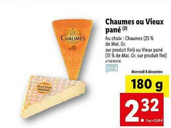 Lidl Chaumes Ou Vieux Pané offre