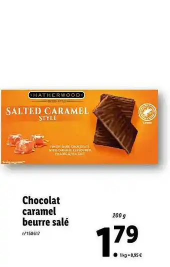 Lidl Chocolat Caramel Beurre Salé offre