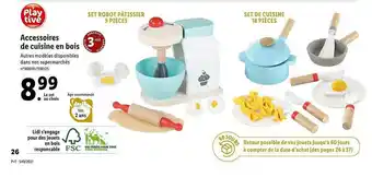 Lidl Accessoires De Cuisine En Bois Playtive offre