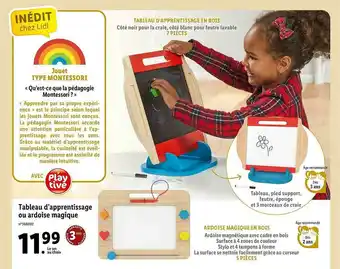 Lidl Tableau D'apprentissage Ou Ardoise Magique Playtive offre