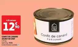 Auchan Drive Confit de canard secret de chef offre