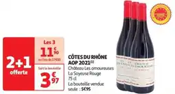 Auchan Drive Côtes du rhône aop 2021 offre