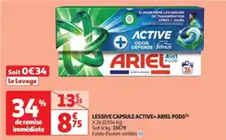 Lessive capsule active ariel pods