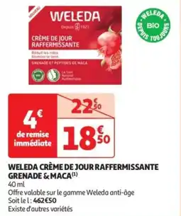 Auchan Drive Weleda crème de jour raffermissante grenade & maca offre