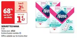 Auchan Drive Serviettes nana offre