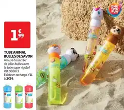Auchan Drive Tube animal bulles de savon offre