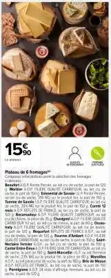 Carrefour Market Plateau de 6 fromages offre