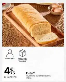 Carrefour Market Préfou offre