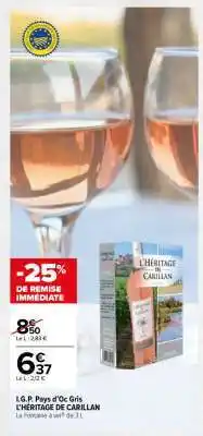 Carrefour L'HÉRITAGE DE CARILLAN offre