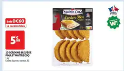 Auchan 10 Cordons Bleus De Poulet Maître Coq offre