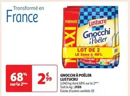 Auchan Gnocchi À Poêler Lustucru offre