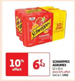 Auchan Schweppes Agrumes offre
