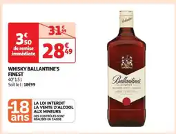 Auchan Whisky Ballantine's Finest offre